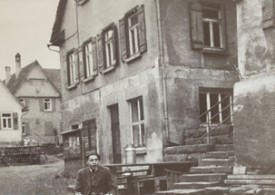 Unterer Teil des Rathauses in den 1950er-Jahren