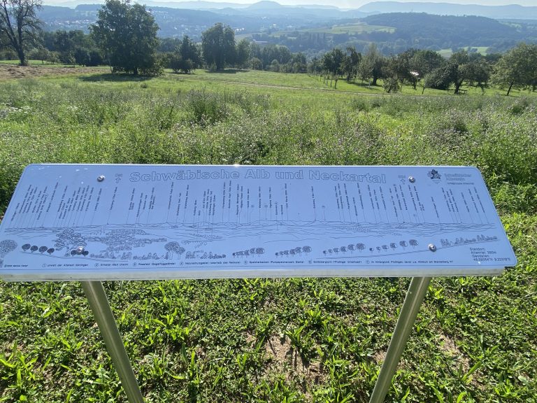 Hinweistafel Panoramastrasse